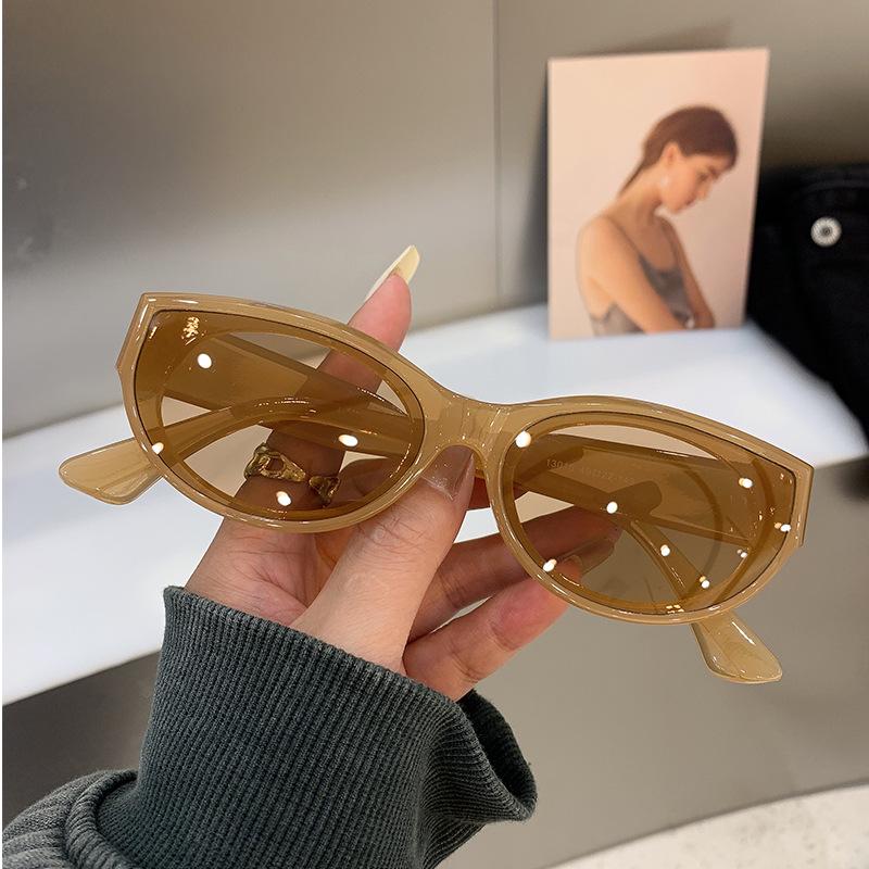 Ретро Овальные Европейские и Американские Солнцезащитные Очки Уличного Стиля