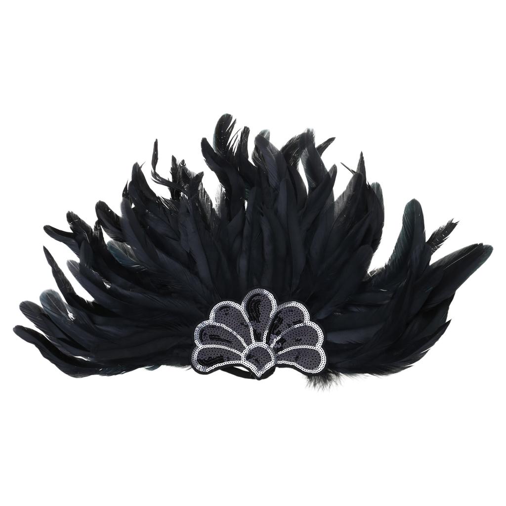 Feather Flapper Headbands Mardi Gras Prom Dancer Headpiece for Party Carnivals Celebrations Headwear Hair Styling