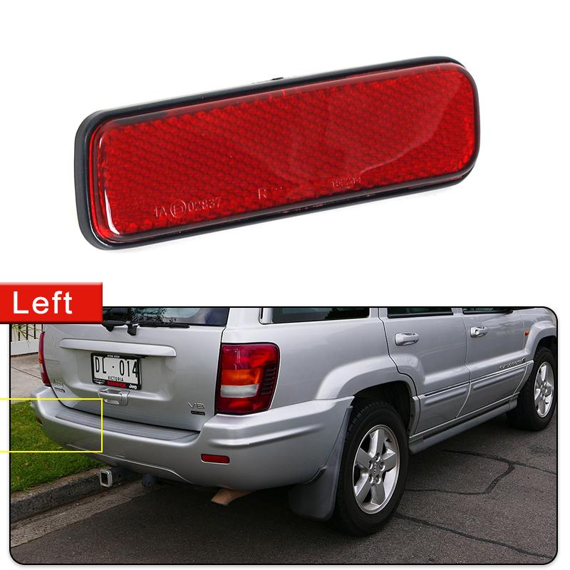 Для Jeep Grand Cherokee WJ 1999~2005 56022639AA 56022638AA Левый Правый Задний Бампер Отражатель Фонарь Стоп-сигнал Предупреждающий Фонарь Красный Рассеиватель