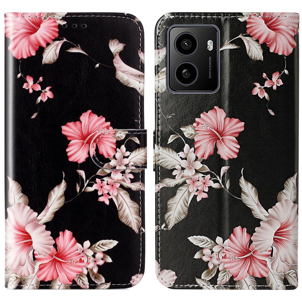 Противоударный чехол-книжка из ПУ кожи с рисунком для HMD Pulse/Pulse+