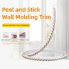 1 шт. 1/2/3 метра DIY Декоративная Покрашиваемая Настенная Плинтусная Лента Самоклеящаяся Гибкая Молдинговая Отделка Снимай и Клей ПВХ Панельная Лента
