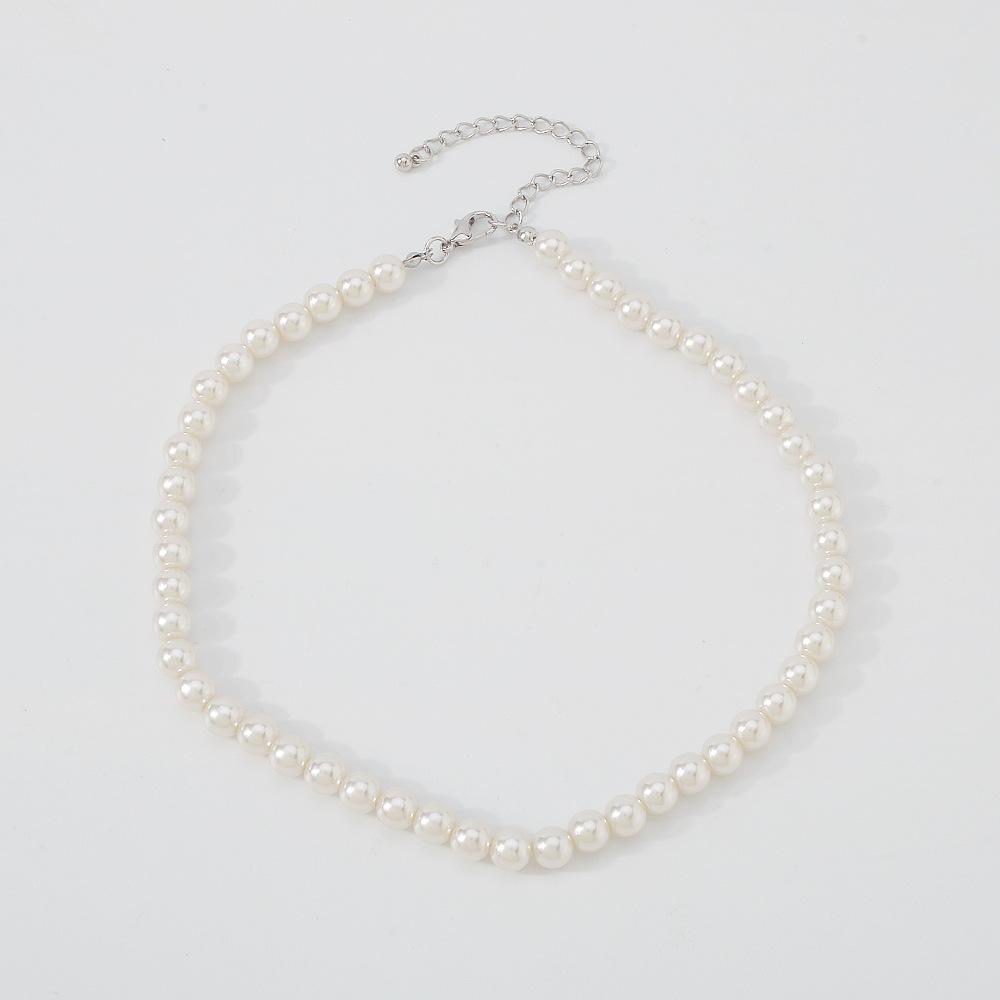 Tooxika Retro Elegant Fashion Choker Necklace Exaggerated Pearl Geometric Personality Temperament Necklace