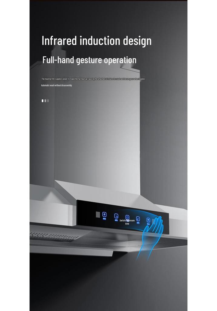 Commercial High-Suction Range Hood for Restaurant Kitchens and Rural Wood-burning Stoves