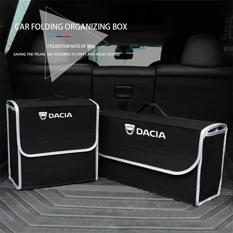 Логотип Dacia Органайзер-бокс для багажника автомобиля Большая вместимость Складная сумка для хранения Для Dacia Sandero Stepway Dokker Lodgy Duster Logan Spring