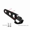1 Pair Stainless Steel Motorcycle Headlight Bracket Fork Small Mount Stand Support (Black)