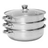 Soup Steam Pot Thickened Stainless Steel Multifunctional Large Capacity Double Ear Stock Steam Pot