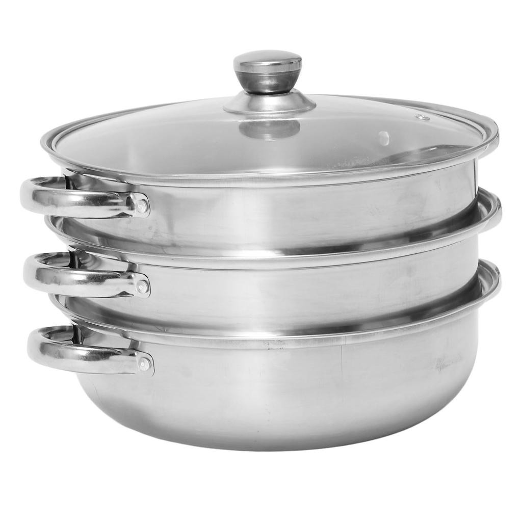 Soup Steam Pot Thickened Stainless Steel Multifunctional Large Capacity Double Ear Stock Steam Pot