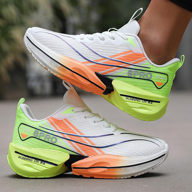 Women'S Running Racing Shoes Summer Breathable Jogging Shoes Marathon Ultra-Light Rebound Damping Trail Sport Road Sneakers
