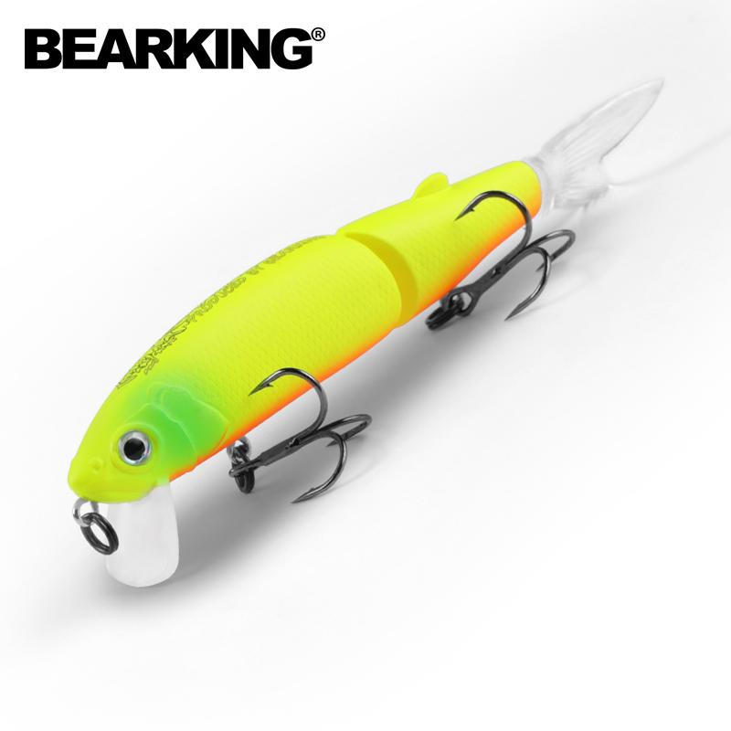 BEARKING Розничные хорошие рыболовные приманки Minnow, профессиональные приманки 11 см, 14 г, качественный профессиональный черный или белый крючок