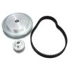 5M Timing Pulleys Bore 12 and 8mm + Rubber Belts Set for CNC Engraving Reducer Machine Ratio 3:1 Pulley Belt Kit Set Accessorie