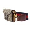 Gucci Сумка через плечо Dionysus GG Canvas Mini Бежевый Эбеновый Серебряная фурнитура Ремень-лента для женщин Ежедневная поездка Вечеринка Подарок 696804-UI1MX-8852