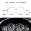 4Pcs For 98-07 BMW E46 Chrome Gauge Dash Dial Rings Bezel Trim Speedometer Frame