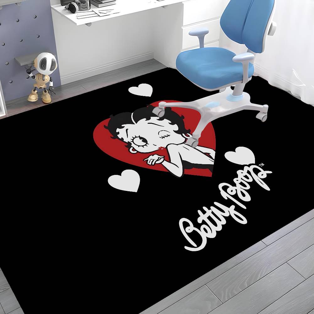 B-Betty Girl B-Boop Door Mat Washable Non-Slip Living Room Sofa Chairs Area Mat Kitchen Doormat Area Rug