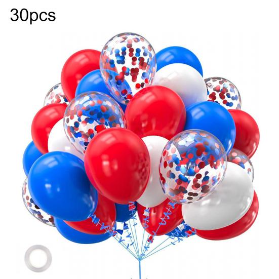 30 Pcs 12inch Metallic Balloons Chrome Latex Balloon with Ribbon for Wedding Bridal Birthday Baby Shower Decoration
