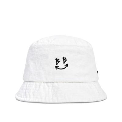 BLACKBLOND Джинсовая панама с логотипом BBD Smile Logo (белый)