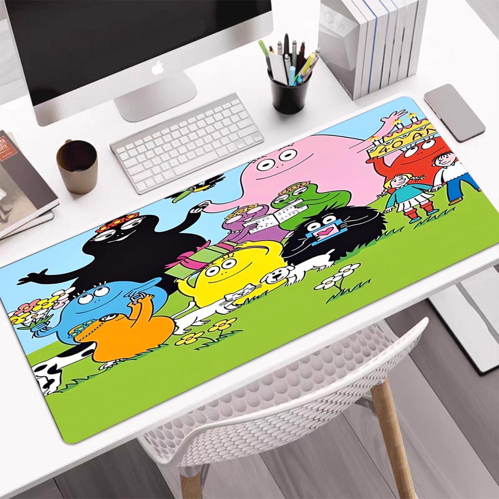 Barbapapa Theme Mouse Pad, Non Slip Rubber Base, Multifunctional Office & Home Decor, Perfect for Workspace Personalization.