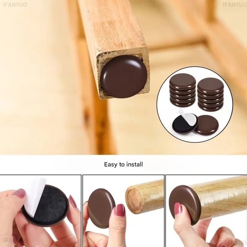 4/40PCS Feet Glider Sliding Pads Home Furniture Sliders Furniture Gliders PTFE Round Floor Mover Pads for Household Hardware