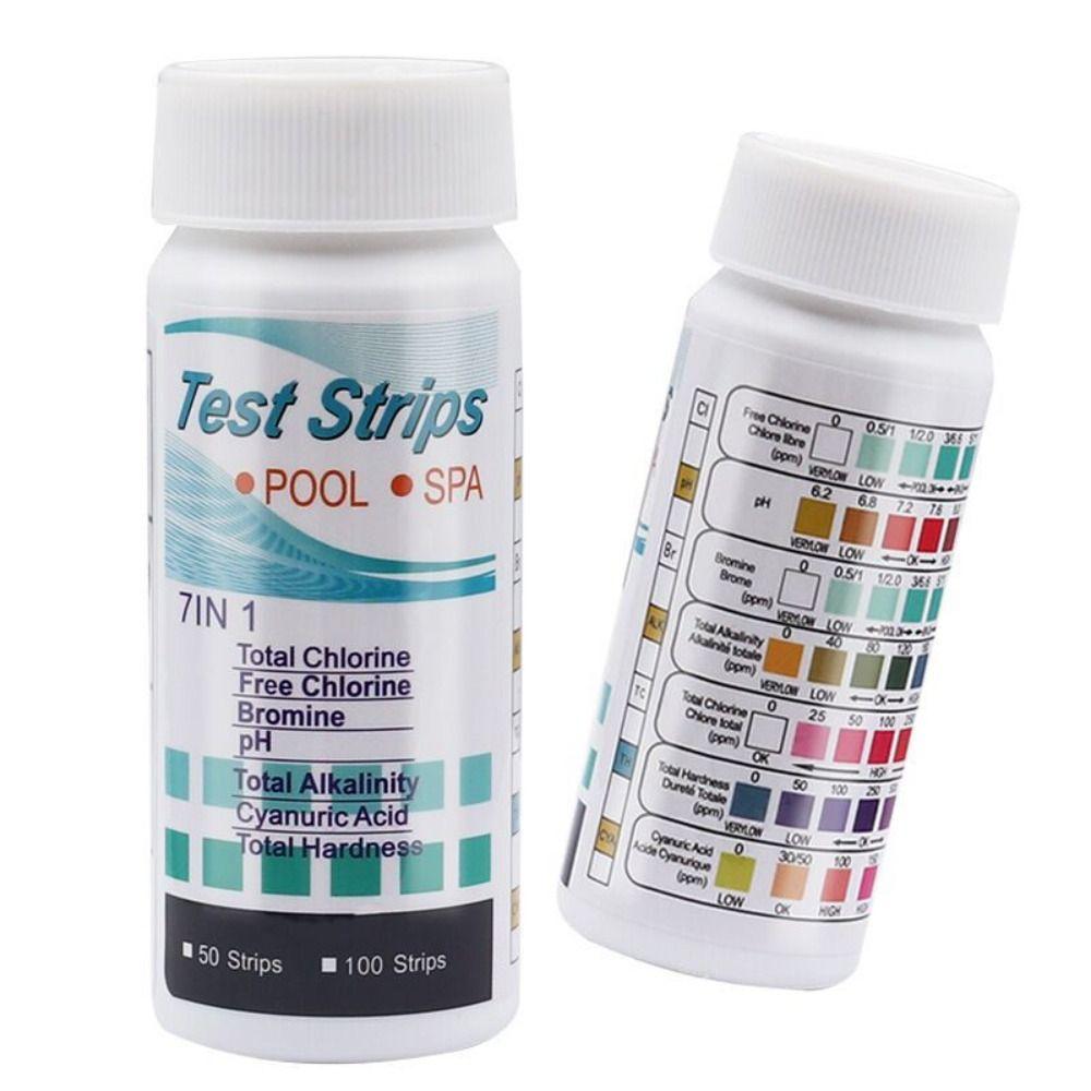 Professional Water Quality Test Strip 7 In 1 Swimming Pool Test Paper Useful Aquarium Test Strips
