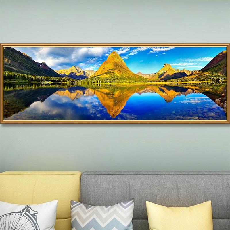 Картины с природными пейзажами, снегом, горами, озерами, плакатами и принтами, настенные художественные изображения, современная спальня, гостиная, домашний декор