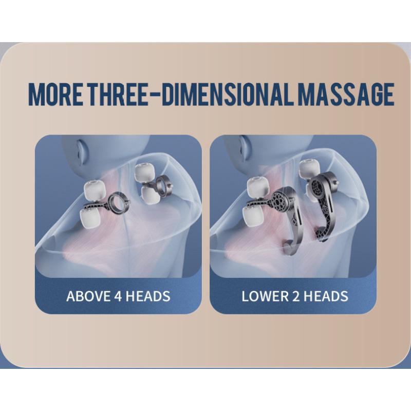 Wireless Neck And Back Massager Neck And Shoulder Kneading Massage Shawl Neck Cervical Relaxing Trapezius Massager