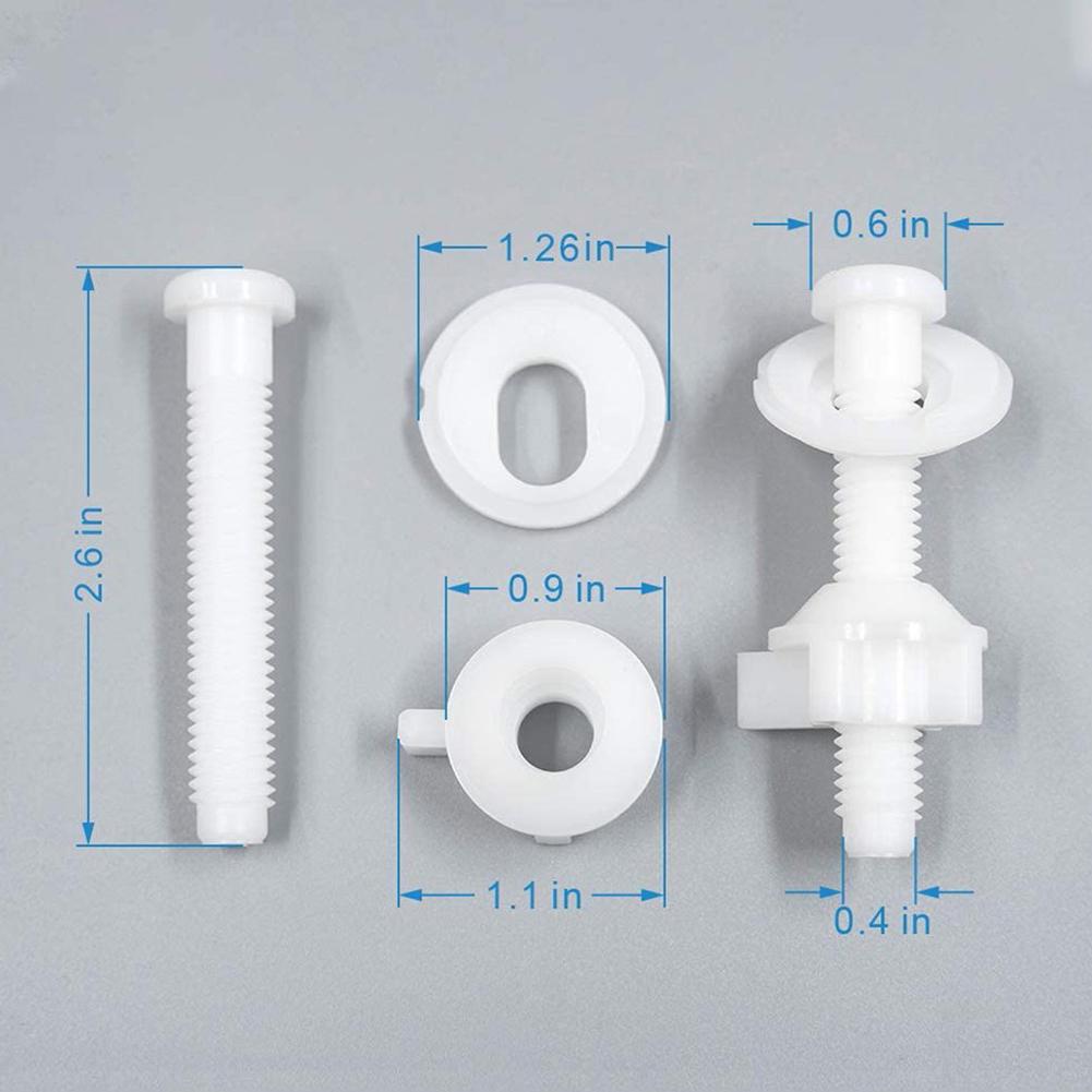 Простая установка болтов для сиденья унитаза, наборы винтов для ремонта сиденья унитаза