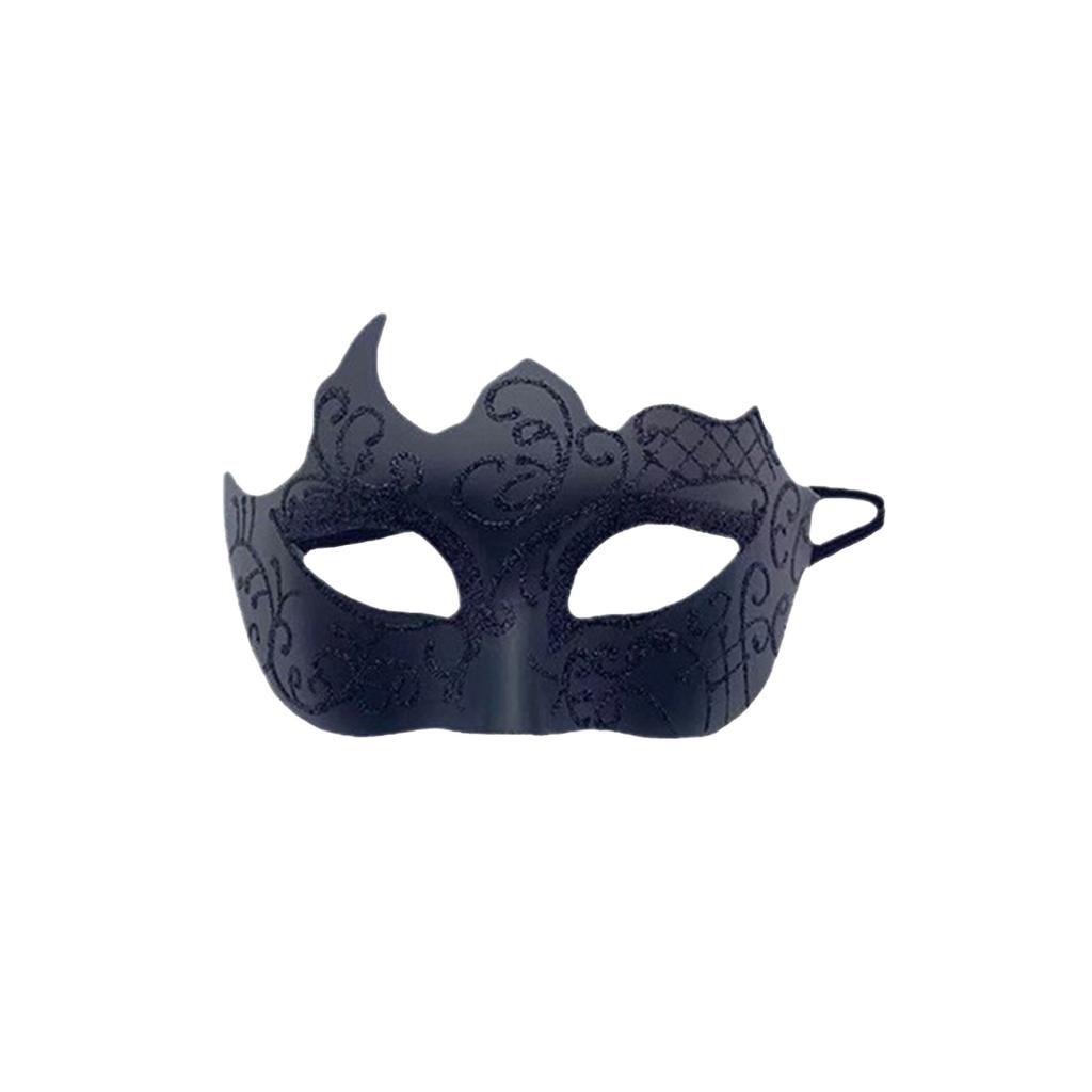 Маскарадная маска на пол-лица для вечеринки в баре, мужская, расписанная золотой пудрой, маска-спрей ручной работы