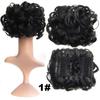 Curly Hair Chignons Hair Bun Claw Clip On Hair Wedding Retro Style