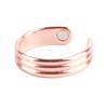 Регулируемое кольцо из розового золота для снятия усталости и боли в суставах, регулируемое магнитное лечебное кольцо из металла