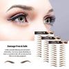 Легкий и быстрый водостойкий натуральный коричневый макияж бровей тату-наклейка