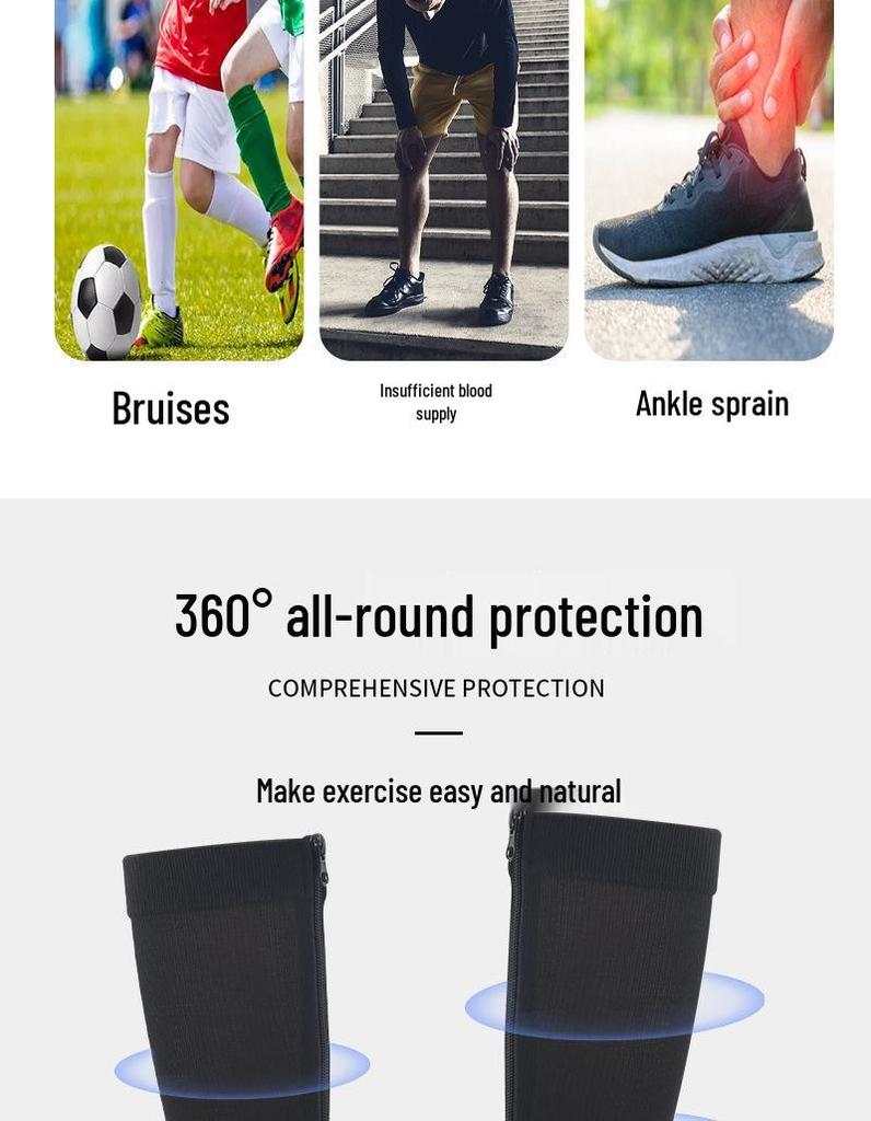 New Toe-Covering Compression Zipper Socks: Long, Elastic Cycling Socks for Outdoor Sports