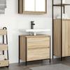 VidaXL Bathroom Furniture Washbasin and Drawers Sonoma Oak, Vanity Unit, Bathroom Storage Cabinet of 861883
