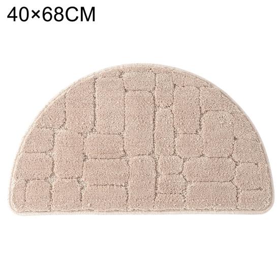 Сплошной цвет водопоглощения полукруглый коврик для ванной комнаты дверь пол ковер подушка