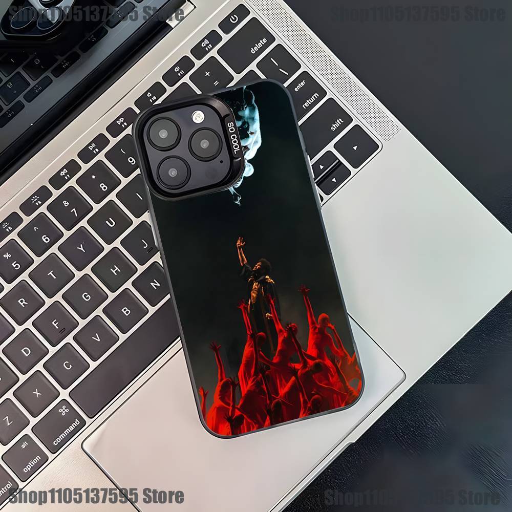 Чехол для телефона W-Weeknd XO для iPhone 17,16,15,14,13,12,11,Pro,XS,Max,Plus,Mini,SE Черный Конфетный Матовый Ударопрочный Чехол
