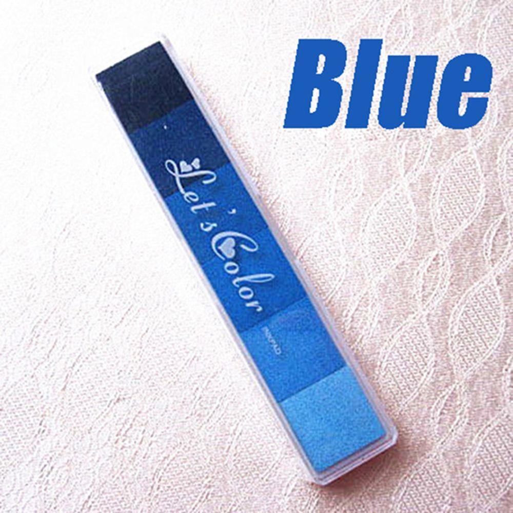 1 Pc Kids Toys Non-Toxic Gradient Color Ink Pad DIY Inkpad Rubber Stamp Oil Based Finger Print Nice Gift for Children Stamp