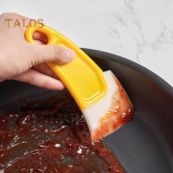 Силиконовый скребок для очистки дна кастрюли, устойчивый к высоким температурам, антипригарный скребок для очистки сковороды, масляная лопатка