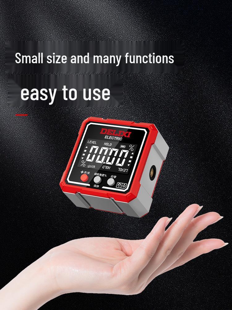 Delixi High-Precision Digital Laser Inclinometer with Magnetic Slope Measurement