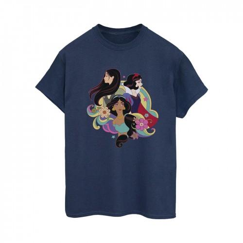 Disney Womens/Ladies Princess Mulan Jasmine Snow White Cotton Boyfriend T-Shirt
