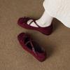 The inner height is increased, the soft leather is beautiful and not tired, ballet style single shoes for women's 2026 spring retro Mary Jane flat