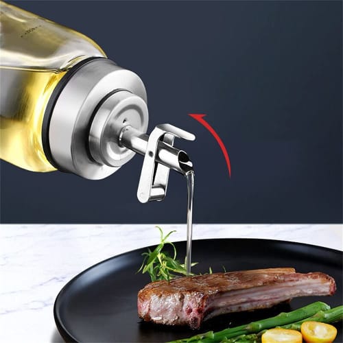 Бутылка для заправки Huiyu, Бутылка для масла, Диспенсер для соевого соуса, Бутылка для специй, Масленка, Жаропрочная стеклянная емкость для приправ, 180 мл -B