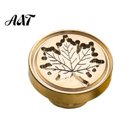 Letter Wax Seal Stamp Stamp, Vintage Plant Pattern Head, Durable Envelope Sealing Copper Head Replacement, for And Greeting Cards Journal Decoration