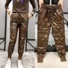 M ~ 4XL осенние хлопковые брюки для женщин, зимняя верхняя одежда 2022, зимние новые толстые повседневные шаровары с высокой талией, теплые повседневные брюки