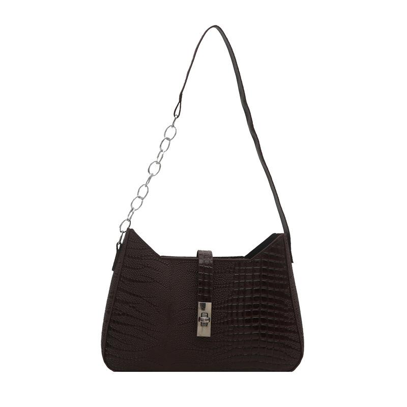 2025 весна и лето новая женская мода ретро текстура под крокодила сумка-тоут европейский и американский тренд наплечная сумка сумка под мышкой