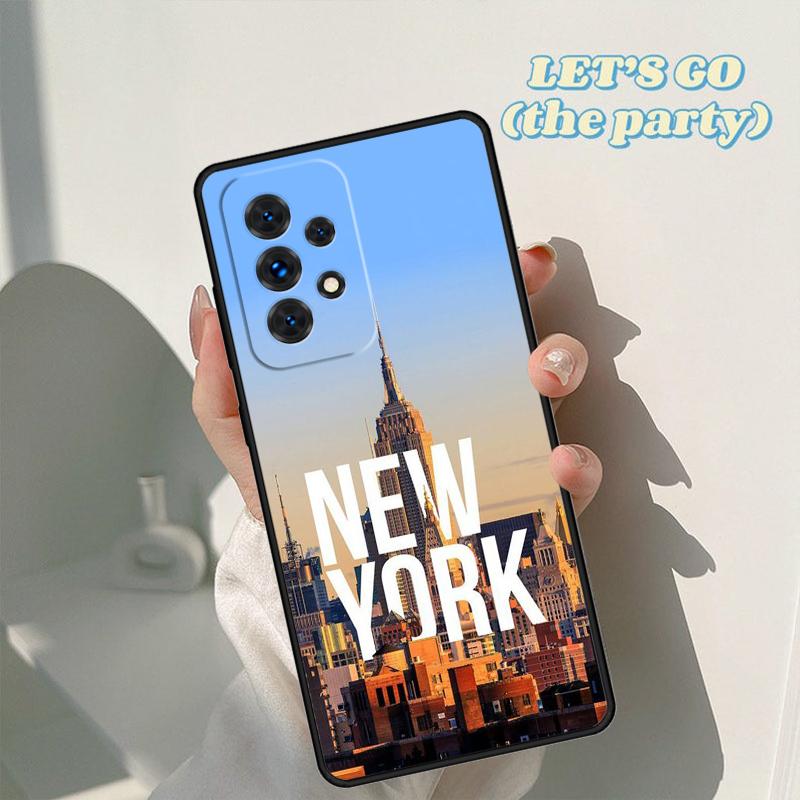 Чехол для телефона New York City Для Samsung Galaxy A42 A31 A40 A51 A71 A32 A80 A91 A52 A72 A73 A20e A21S A50 A70 A11 A12 Чехол