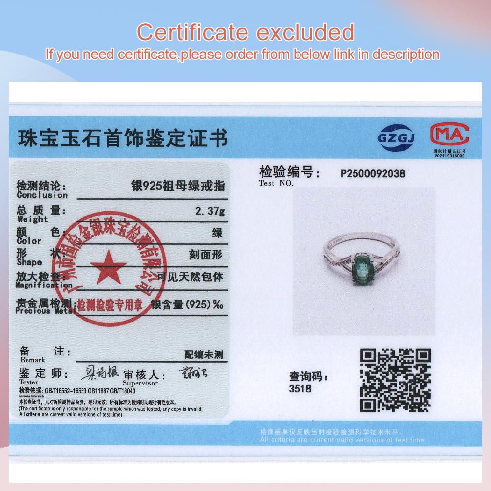 Элегантное и благородное кольцо из серебра 925 пробы с настоящим драгоценным камнем Натуральный изум изысканные украшения для женщин подарок на помолвку и годовщину