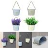 Hanging Small Iron Bucket Decorative Plant Pot Plants Hanging Pot Wall Hanging Indoor Flower Basket Metal Flower Pots