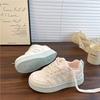 Сладкие толстые туфли на платформе женские новые осенние белые туфли нишевые универсальные спортивные повседневные туфли-хлебушки