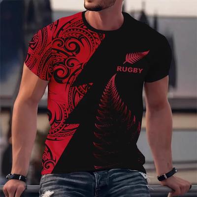 Летний топ с круглым вырезом и 3D-принтом, модная повседневная мужская футболка с коротким рукавом