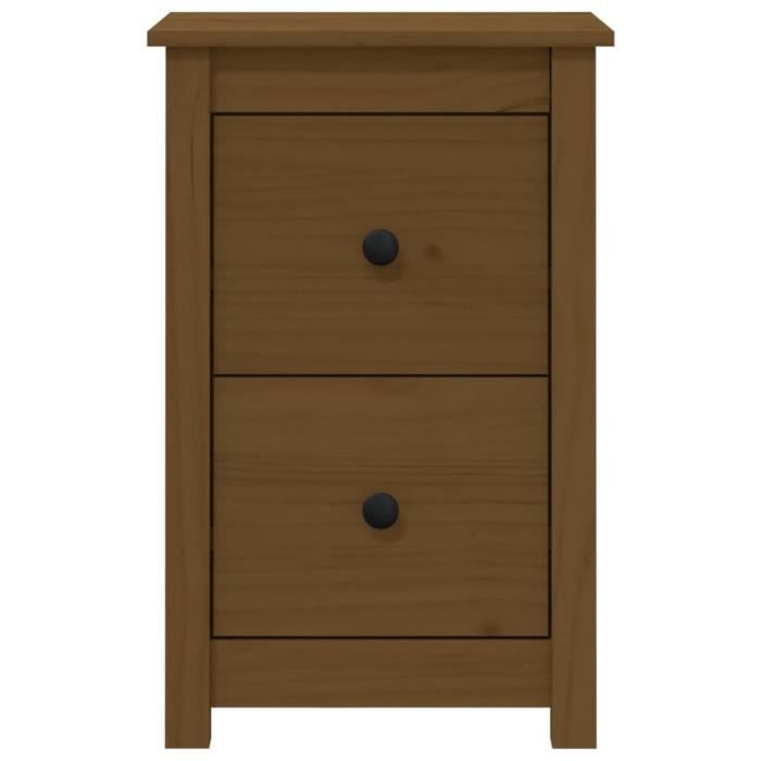VidaXL Bedside Tables 2 Pcs Honey Brown 40x35x61.5 Cm Solid Pine 820953
