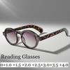 Neutral New High-Definition Reading Glasses Fashionable Retro Round Frame Reading Glasses Fashionable Sunglasses 0 To +4.0
