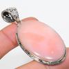 Natural Pink Opal Gemstone Handmade 925 Solid Sterling Silver Pendant 2.50" G7i46